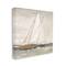 Stupell Industries Traditional Sailboat at Sea Contemporary Soft Waves Canvas Wall Art